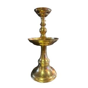 Large 15” vintage Brass candlestick